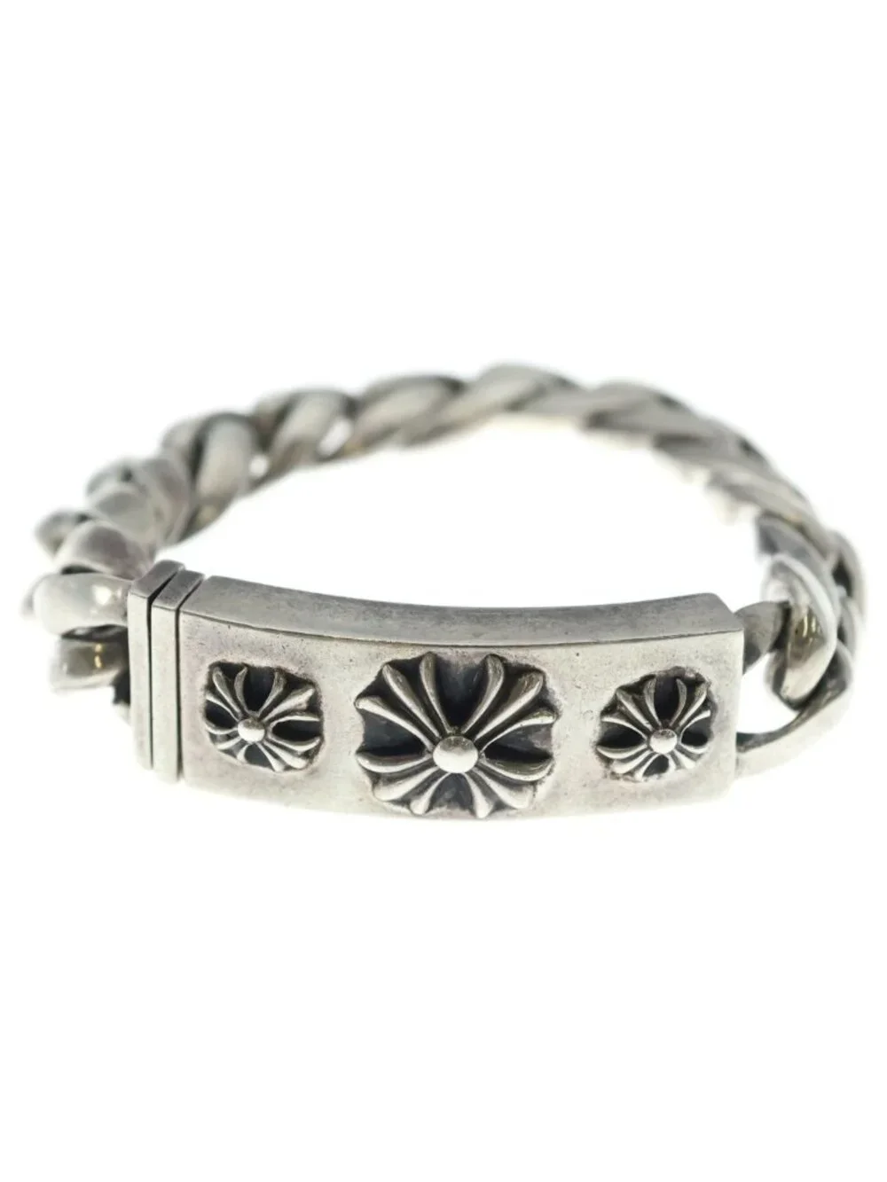 Chrome Hearts ID Silver Bracelet